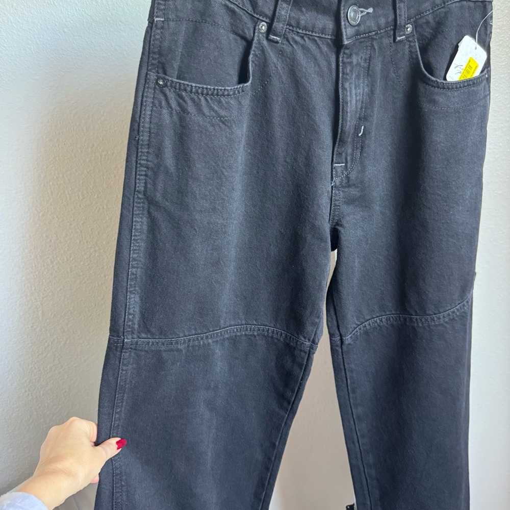 NWT Free People Benji Relaxed Wide Leg Jeans Dark Denim Sz 28 - Picture 6 of 10